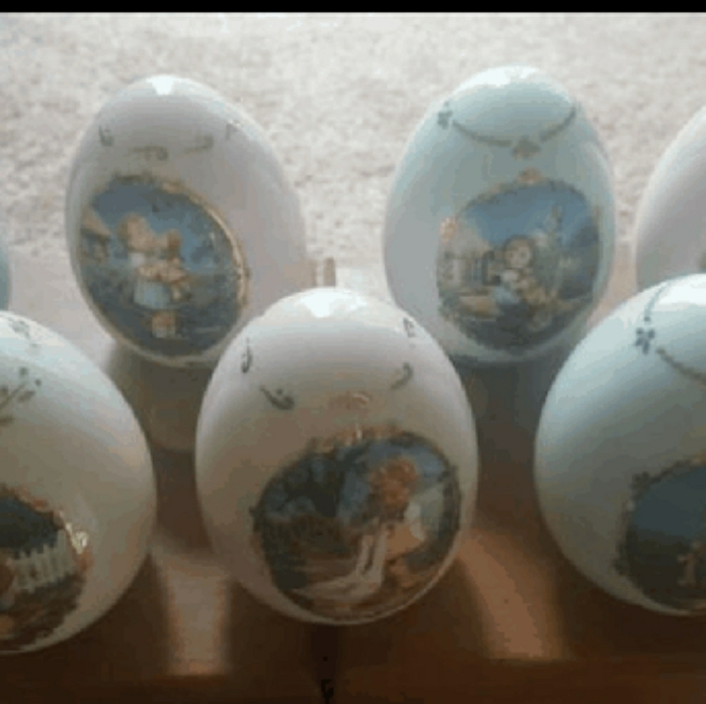 The M.J Hummel porcelain egg collection